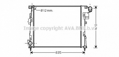 AVA QUALITY COOLING rta2427 -  Радиатор, охлаждение двигателя
